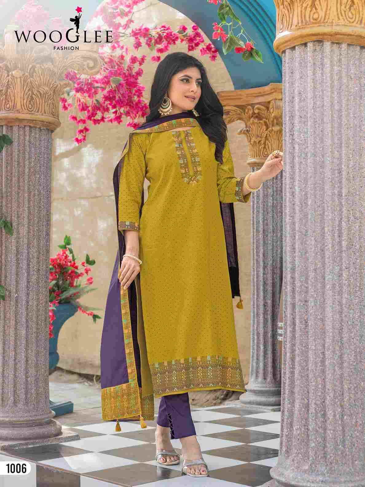 Skyline By Wooglee 1001 To 1006 Series Beautiful Festive Suits Colorful Stylish Fancy Casual Wear & Ethnic Wear Vetican Print Dresses At Wholesale Price