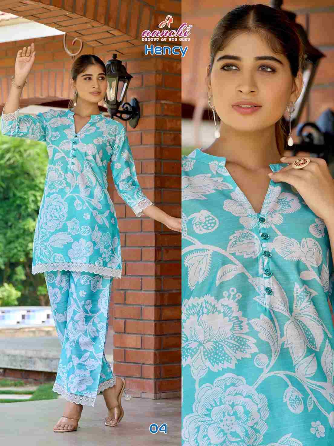 Hency By Aanchi 01 To 06 Series Designer Stylish Fancy Colorful Beautiful Party Wear & Ethnic Wear Collection Premium Vertican Co-Ords At Wholesale Price