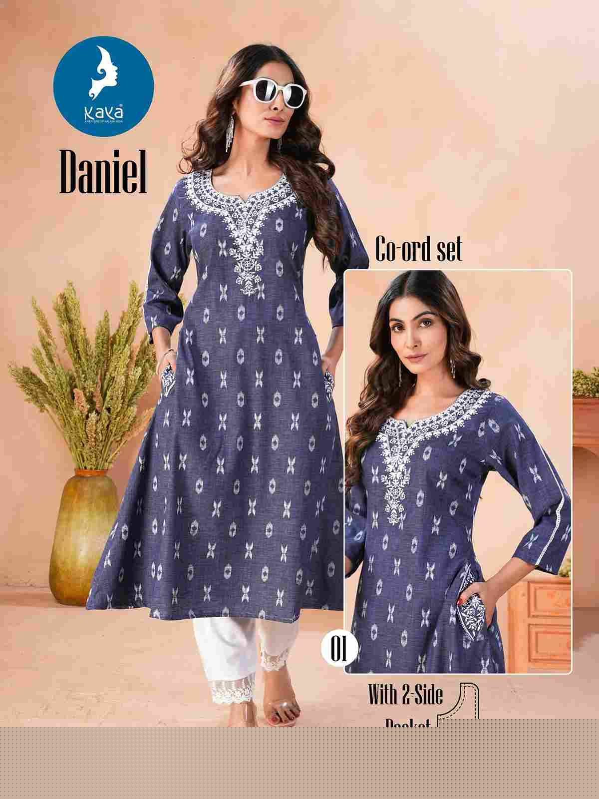 Daniel By Kaya 01 To 05 Series Designer Stylish Fancy Colorful Beautiful Party Wear & Ethnic Wear Collection Denim Butta Co-Ords At Wholesale Price