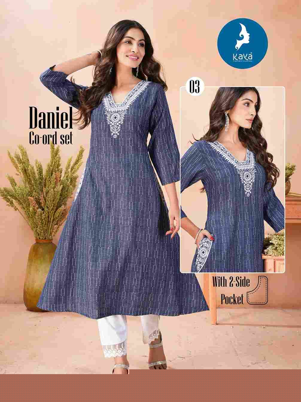 Daniel By Kaya 01 To 05 Series Designer Stylish Fancy Colorful Beautiful Party Wear & Ethnic Wear Collection Denim Butta Co-Ords At Wholesale Price