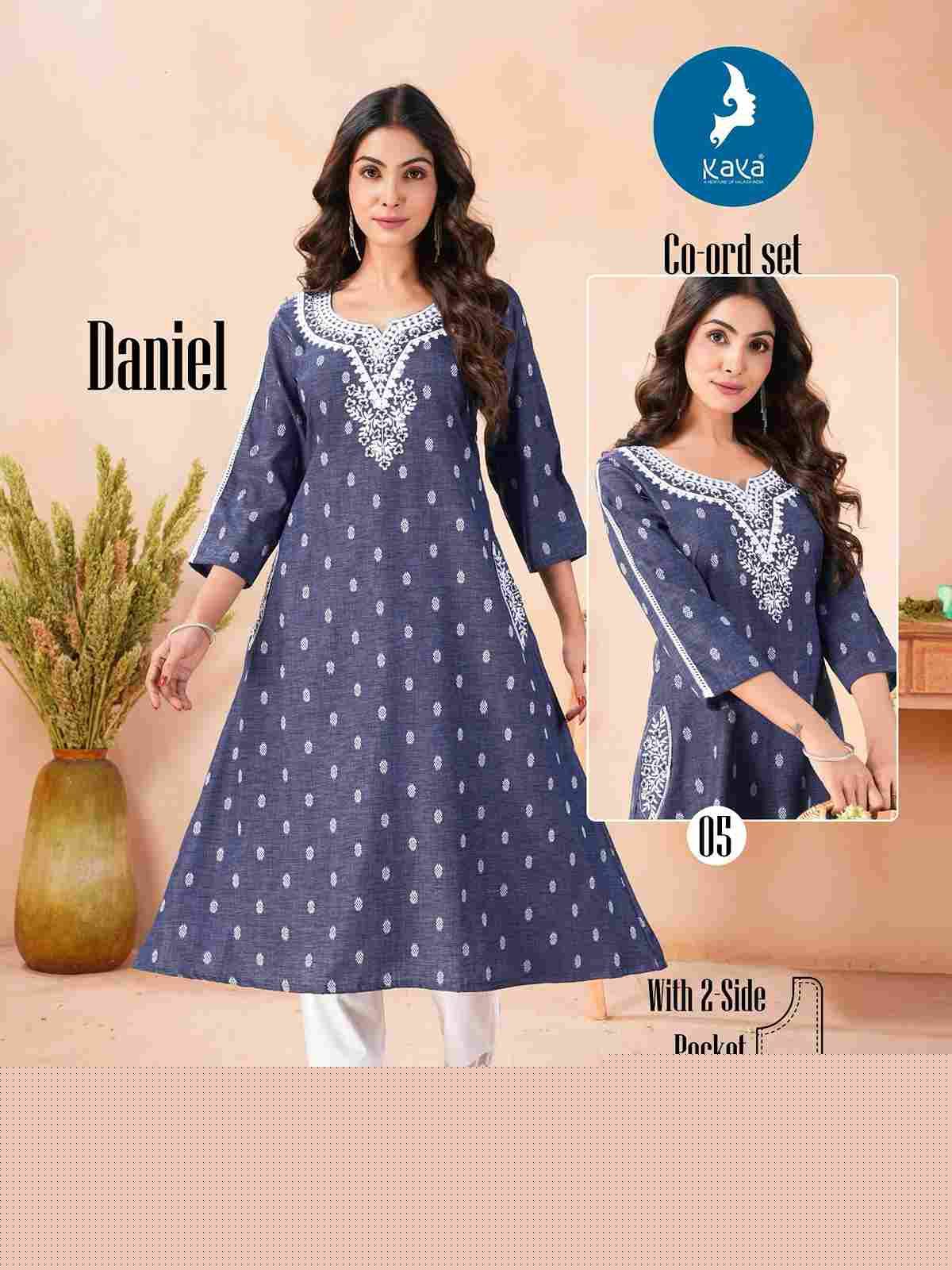 Daniel By Kaya 01 To 05 Series Designer Stylish Fancy Colorful Beautiful Party Wear & Ethnic Wear Collection Denim Butta Co-Ords At Wholesale Price