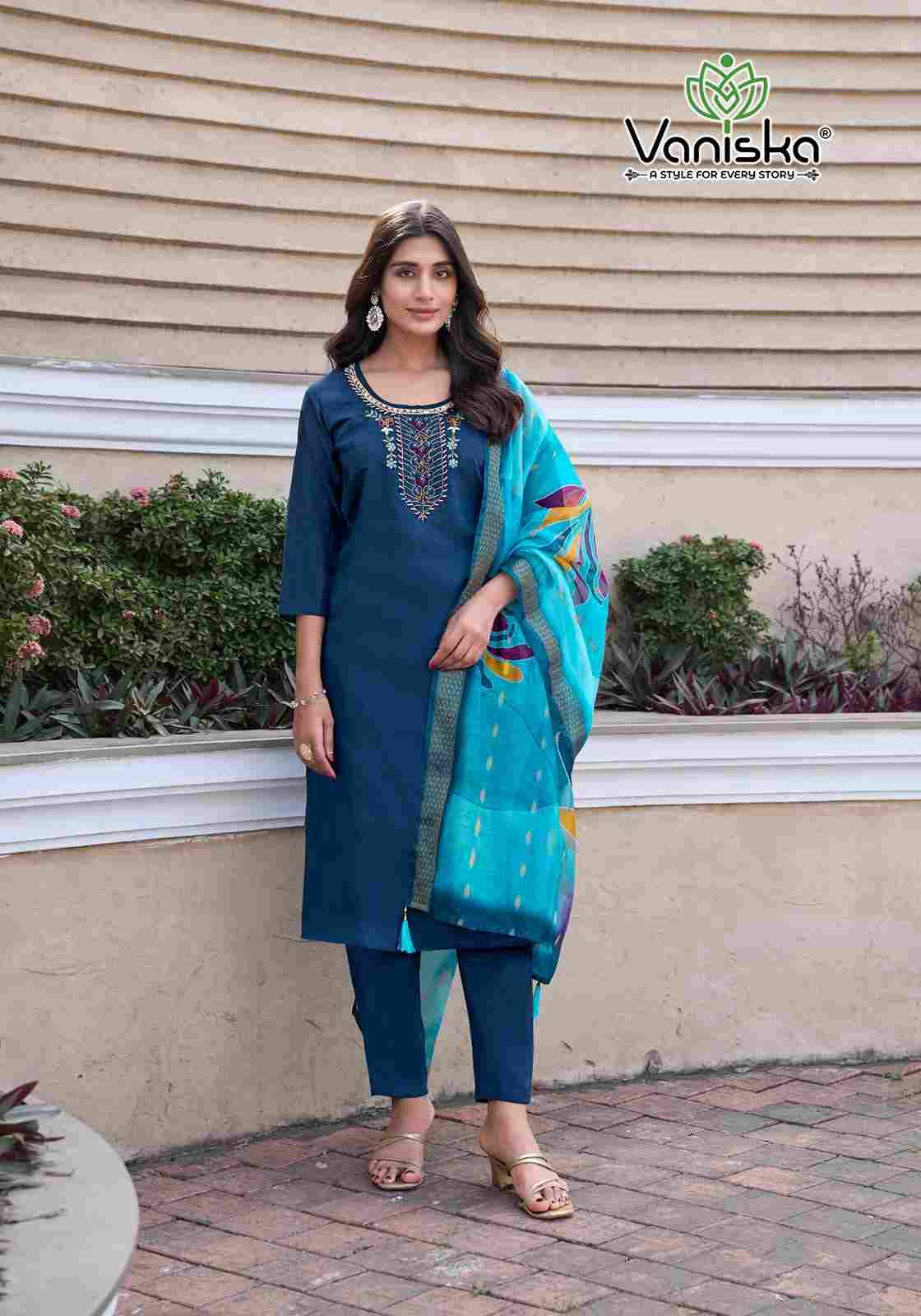 Mahek Vol-1 By Vaniska 1001 To 1006 Series Beautiful Festive Suits Colorful Stylish Fancy Casual Wear & Ethnic Wear Roman Silk Print Dresses At Wholesale Price