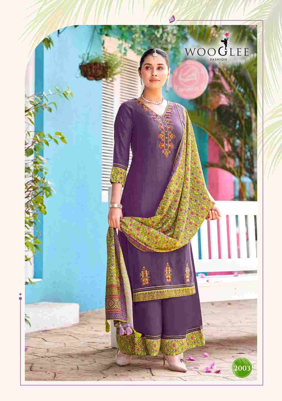 Prarambh By Wooglee 2001 To 2004 Series Beautiful Festive Suits Colorful Stylish Fancy Casual Wear & Ethnic Wear Modal Weaving Dresses At Wholesale Price