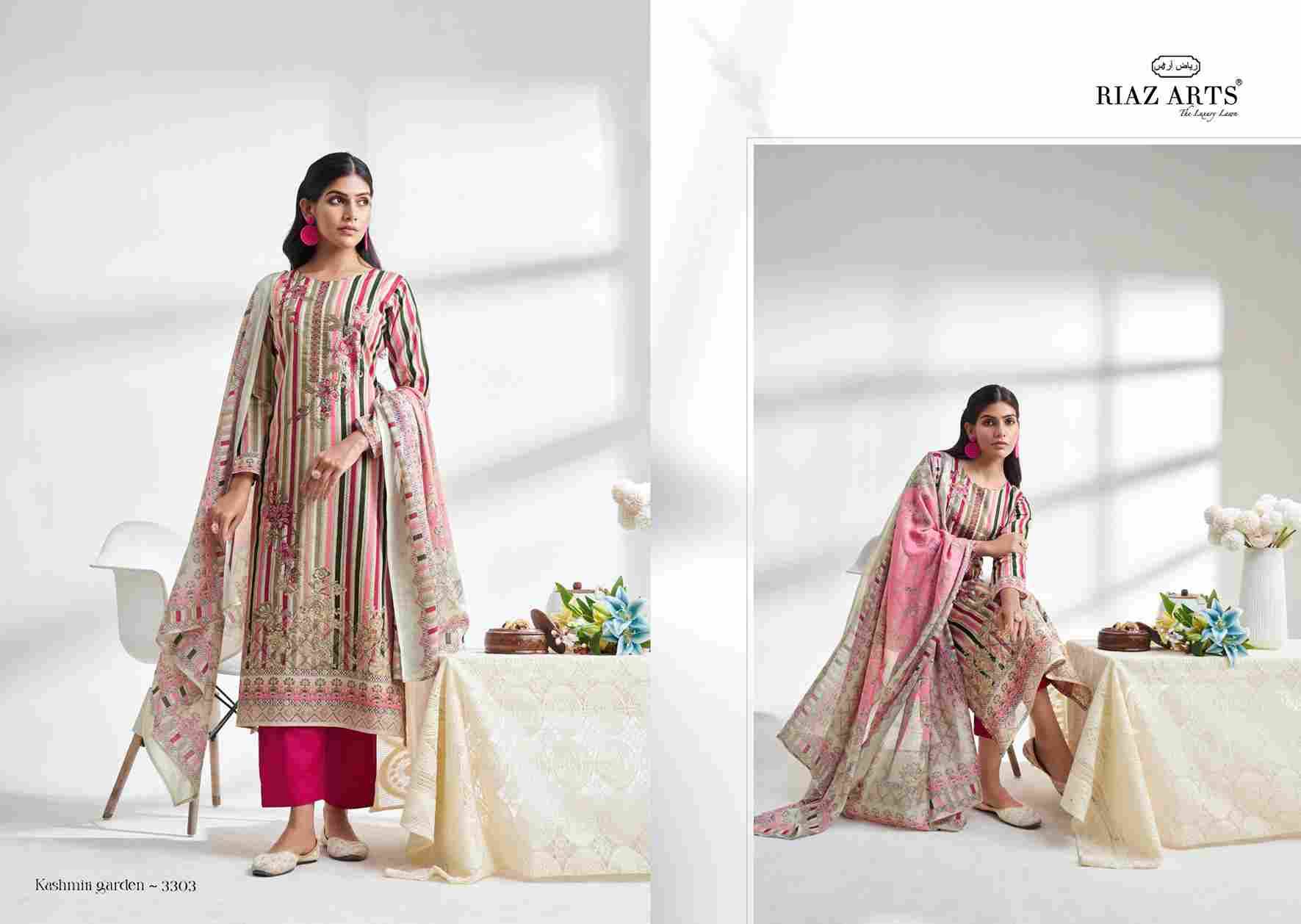 Kashmiri Garden By Riaz Arts 3301 To 3305 Series Beautiful Festive Suits Colorful Stylish Fancy Casual Wear & Ethnic Wear Pure Cambric Cotton Print Dresses At Wholesale Price