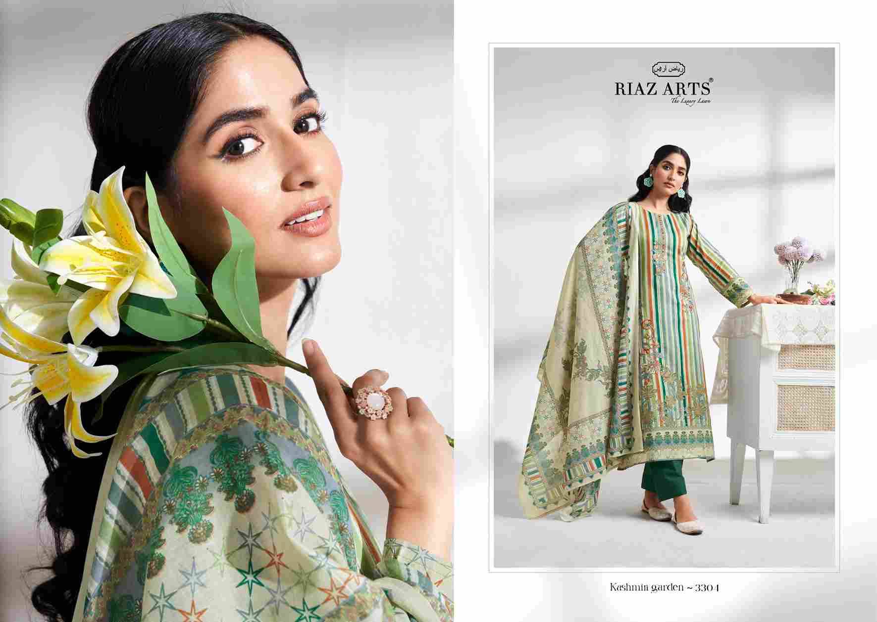 Kashmiri Garden By Riaz Arts 3301 To 3305 Series Beautiful Festive Suits Colorful Stylish Fancy Casual Wear & Ethnic Wear Pure Cambric Cotton Print Dresses At Wholesale Price