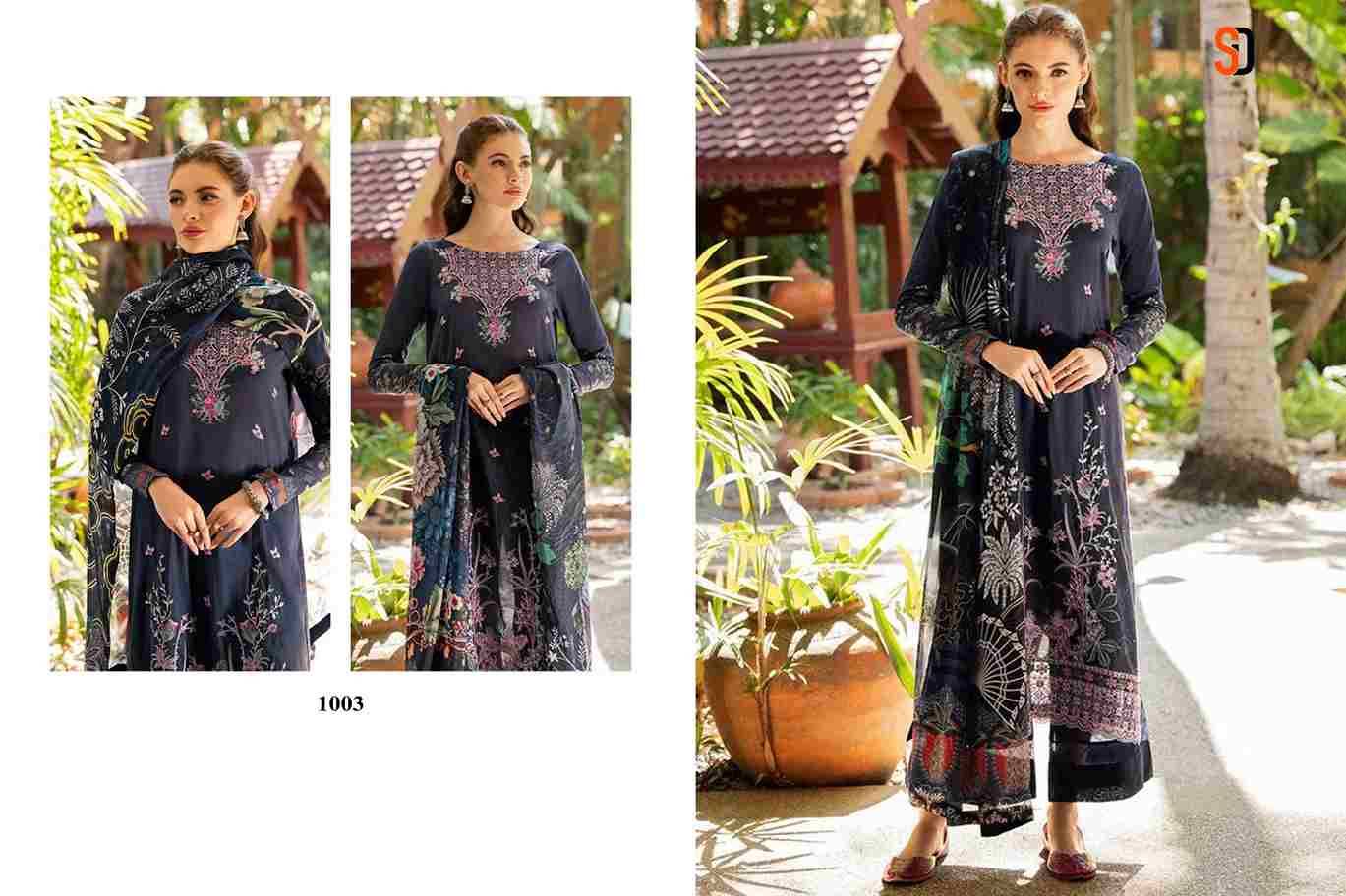 Ramsha Vol-1 By Shraddha Designer 1001 To 1004 Series Designer Pakistani Suits Beautiful Stylish Fancy Colorful Party Wear & Occasional Wear Pure Cotton Embroidered Dresses At Wholesale Price