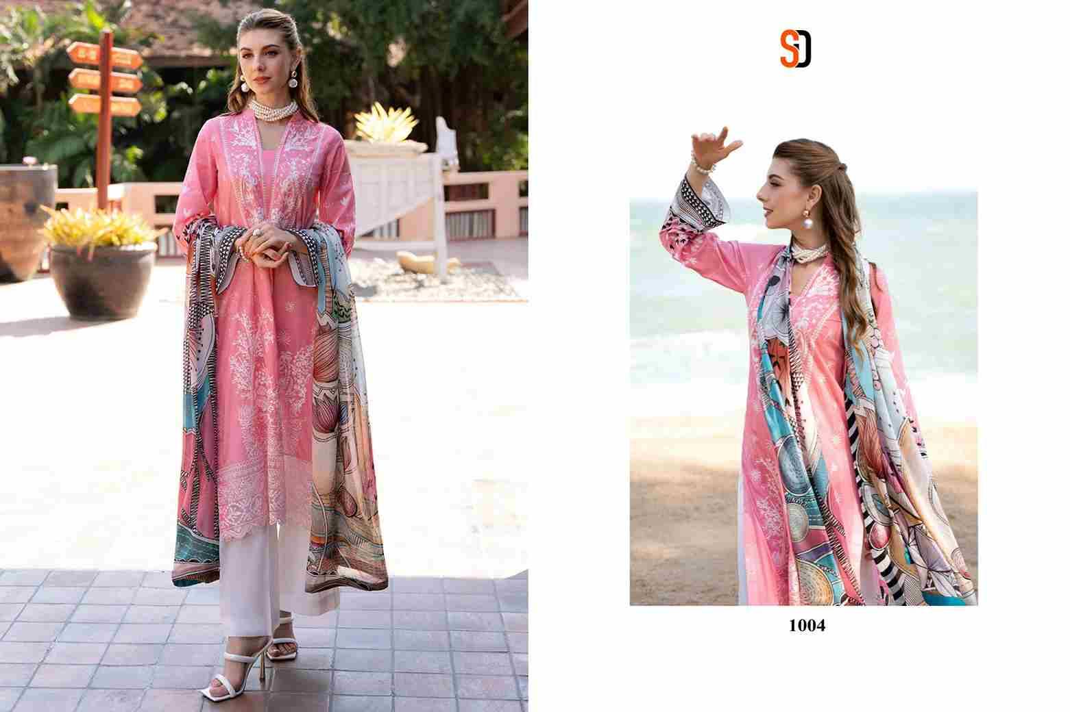 Ramsha Vol-1 By Shraddha Designer 1001 To 1004 Series Designer Pakistani Suits Beautiful Stylish Fancy Colorful Party Wear & Occasional Wear Pure Cotton Embroidered Dresses At Wholesale Price