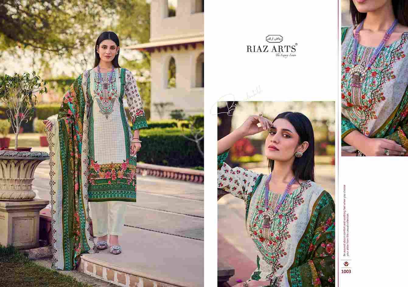 Bin Saeed Vol-7 By Riaz Arts 1001 To 1006 Series Beautiful Festive Suits Stylish Fancy Colorful Casual Wear & Ethnic Wear Pure Lawn Cotton Print Dresses At Wholesale Price