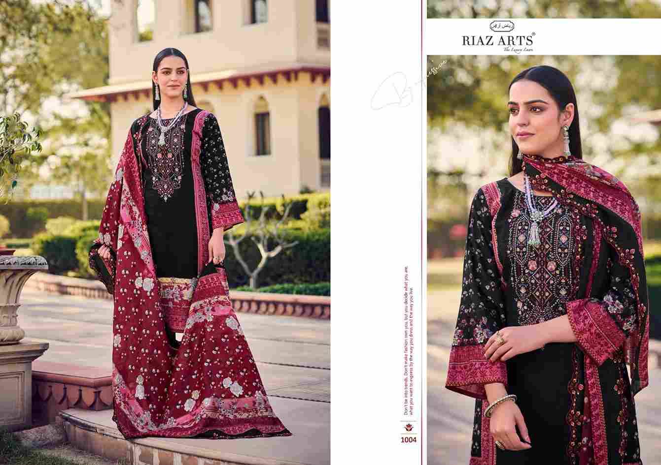 Bin Saeed Vol-7 By Riaz Arts 1001 To 1006 Series Beautiful Festive Suits Stylish Fancy Colorful Casual Wear & Ethnic Wear Pure Lawn Cotton Print Dresses At Wholesale Price