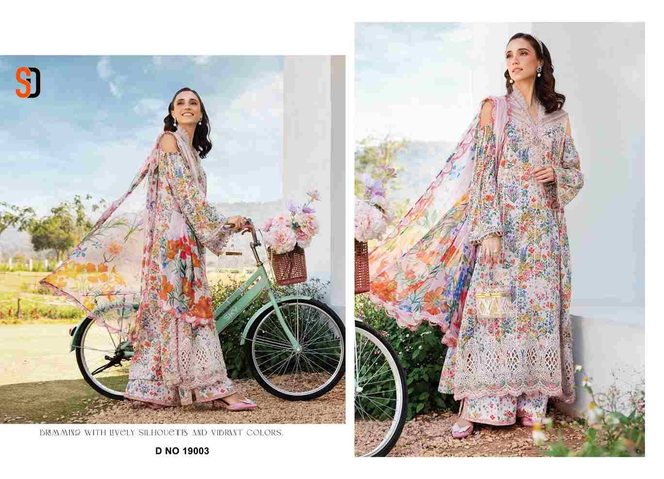 Maria.B. Vol-19 By Shraddha Designer 19001 To 19006 Series Beautiful Pakistani Suits Colorful Stylish Fancy Casual Wear & Ethnic Wear Pure Cotton Embroidered Dresses At Wholesale Price