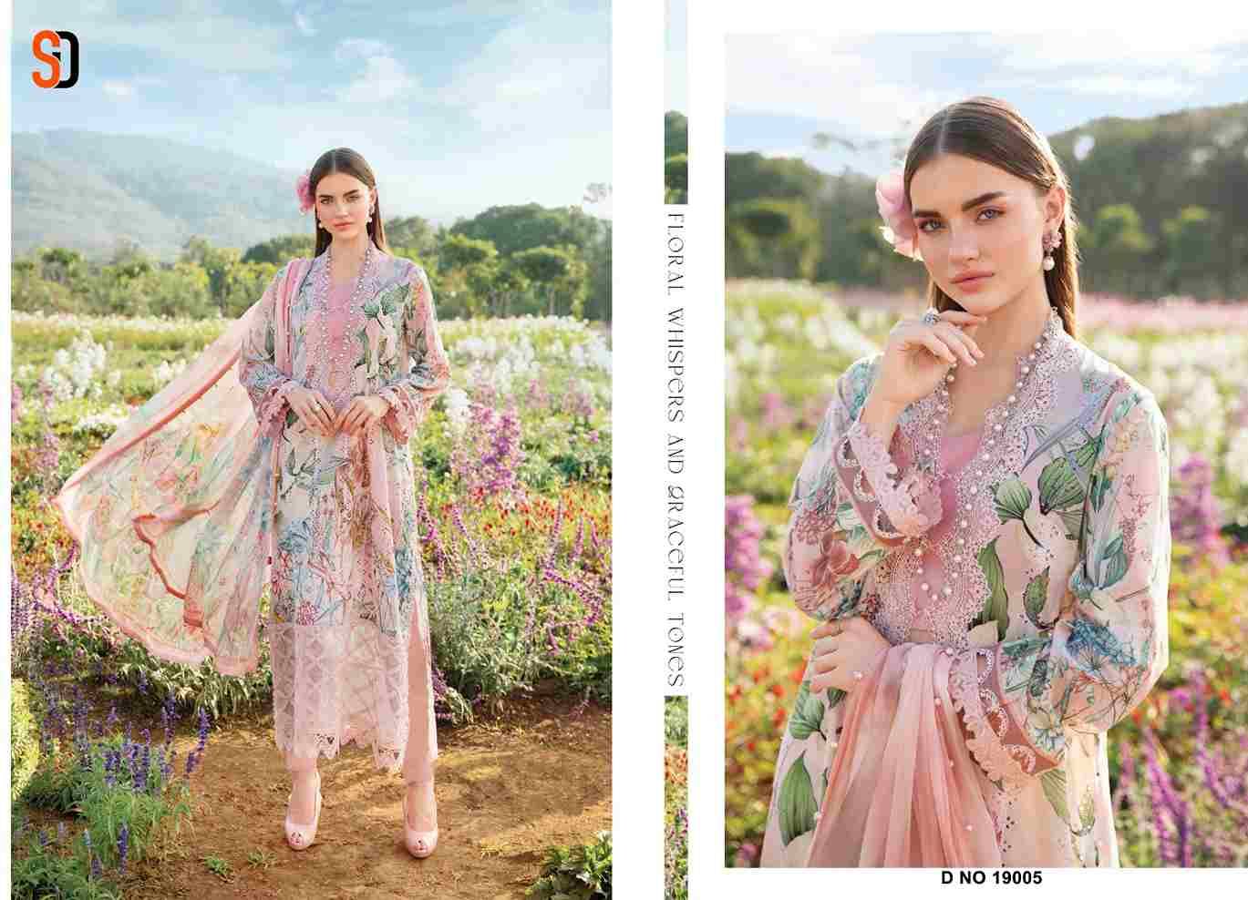 Maria.B. Vol-19 By Shraddha Designer 19001 To 19006 Series Beautiful Pakistani Suits Colorful Stylish Fancy Casual Wear & Ethnic Wear Pure Cotton Embroidered Dresses At Wholesale Price