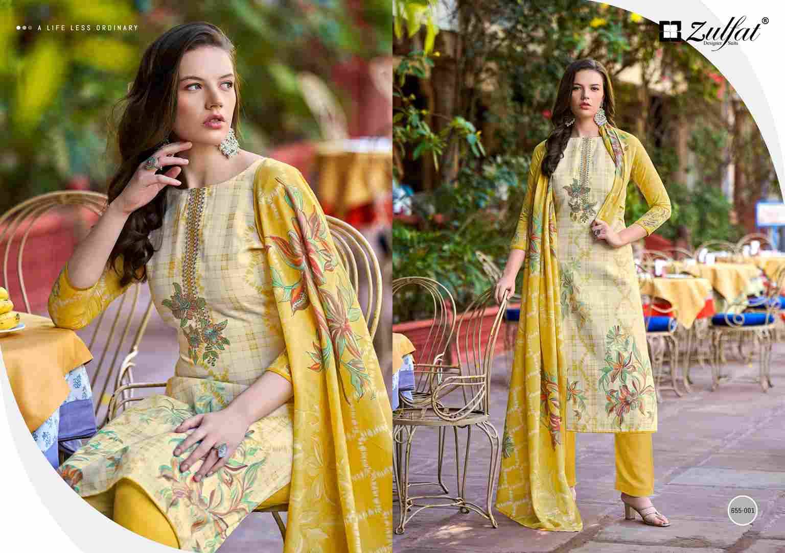 Noor Vol-2 By Zulfat 655-001 To 655-008 Series Beautiful Festive Suits Stylish Fancy Colorful Casual Wear & Ethnic Wear Pure Cotton Print Dresses At Wholesale Price