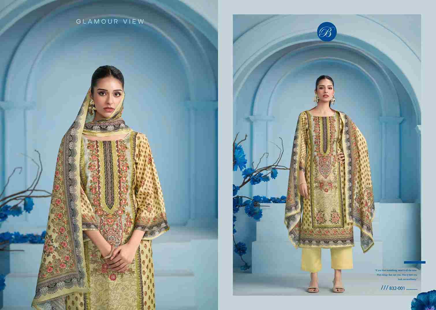 Kanika Vol-2 By Belliza 832-001 To 832-003 Series Beautiful Festive Suits Stylish Fancy Colorful Casual Wear & Ethnic Wear Pure Viscose Muslin Print Dresses At Wholesale Price