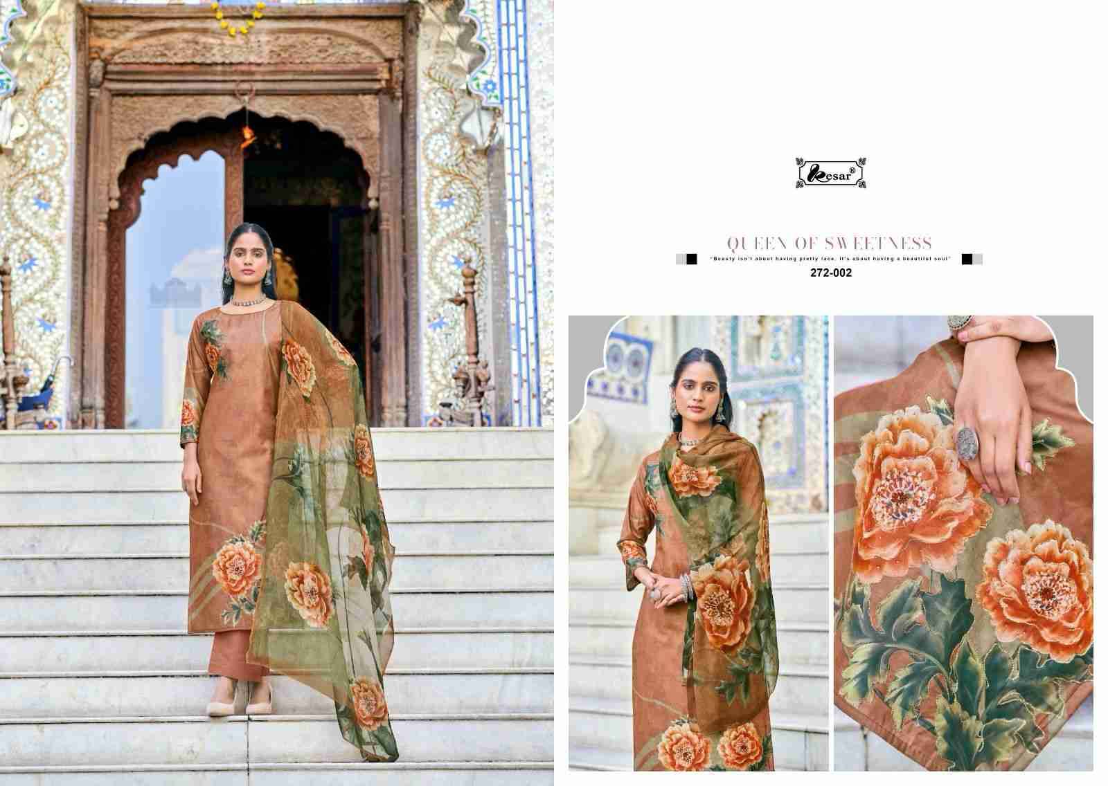 Heer Queen By Kesar 272-001 To 272-004 Series Beautiful Festive Suits Stylish Fancy Colorful Casual Wear & Ethnic Wear Pure Muslin Cotton Print Dresses At Wholesale Price