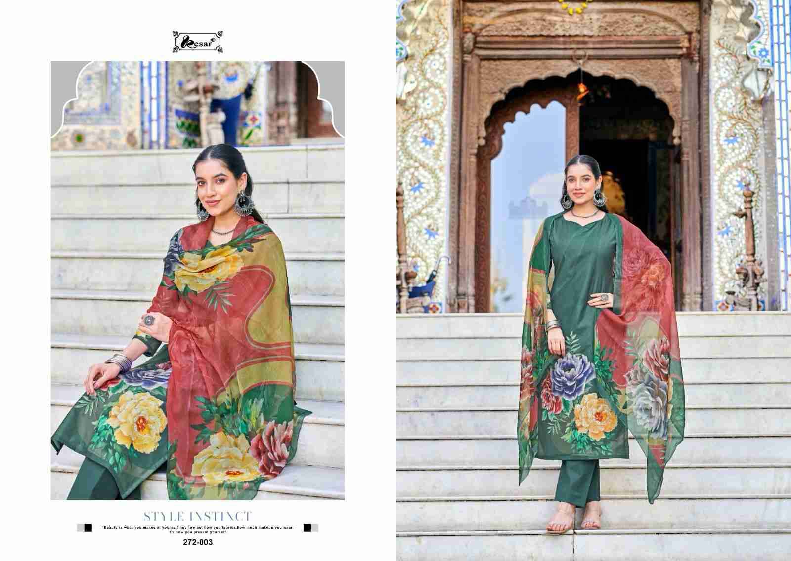 Heer Queen By Kesar 272-001 To 272-004 Series Beautiful Festive Suits Stylish Fancy Colorful Casual Wear & Ethnic Wear Pure Muslin Cotton Print Dresses At Wholesale Price