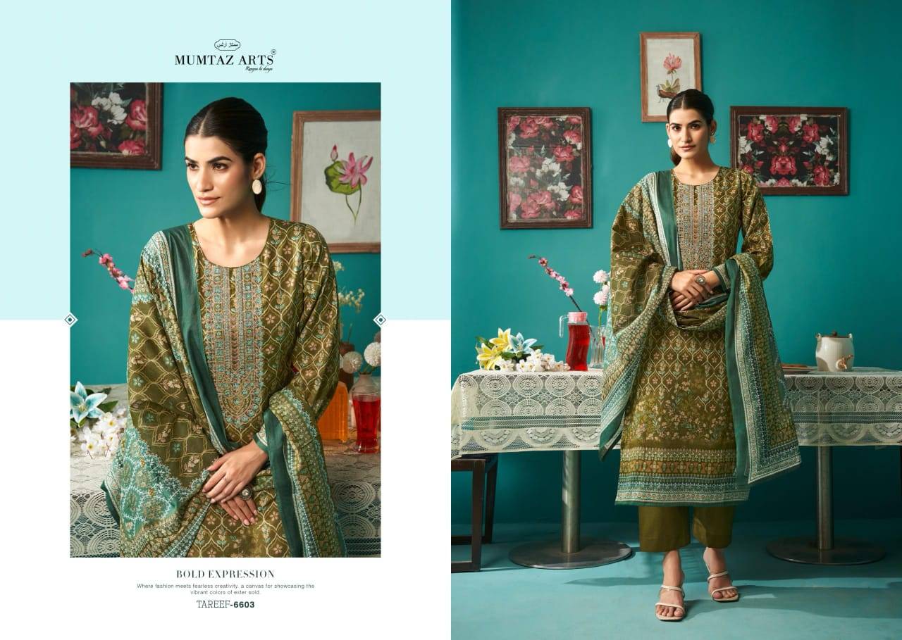 Tareef By Mumtaz Arts 6601 To 6606 Series Designer Festive Suits Collection Beautiful Stylish Fancy Colorful Party Wear & Occasional Wear Pure Jam Satin Dresses At Wholesale Price
