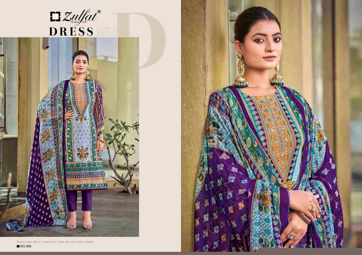 Nafisa By Zulfat 651-001 To 651-006 Series Beautiful Festive Suits Stylish Fancy Colorful Casual Wear & Ethnic Wear Pure Heavy Viscose Rayon Print Dresses At Wholesale Price