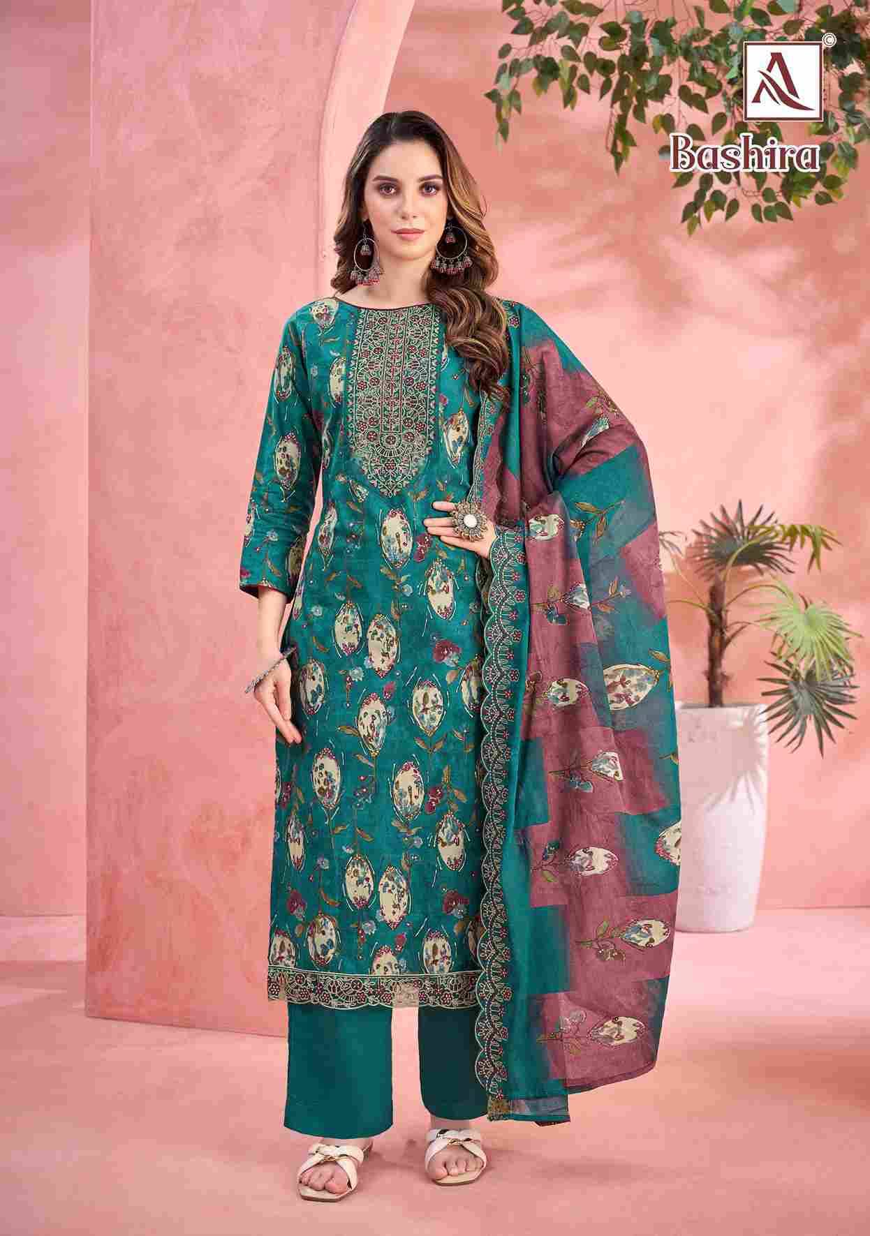 Bashira By Alok Suit 1833-001 To 1833-006 Series Beautiful Festive Suits Stylish Fancy Colorful Casual Wear & Ethnic Wear Pure Cambric Cotton Embroidered Dresses At Wholesale Price