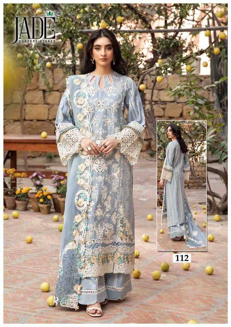 Chevron Vol-12 By Jade 111 To 116 Series Beautiful Festive Suits Colorful Stylish Fancy Casual Wear & Ethnic Wear Pure Lawn Cotton Embroidered Dresses At Wholesale Price