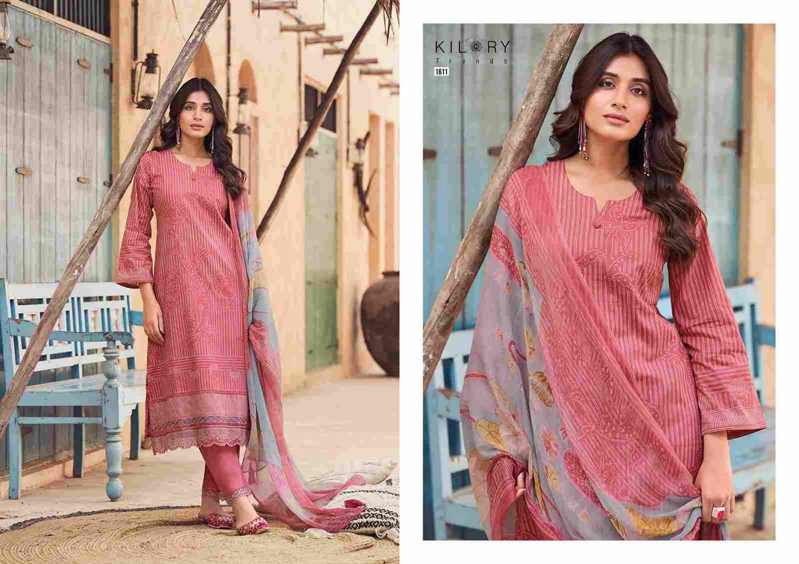 Laskhita By Kilory 1611 To 1616 Series Beautiful Festive Suits Colorful Stylish Fancy Casual Wear & Ethnic Wear Pure Lawn Cotton Dresses At Wholesale Price