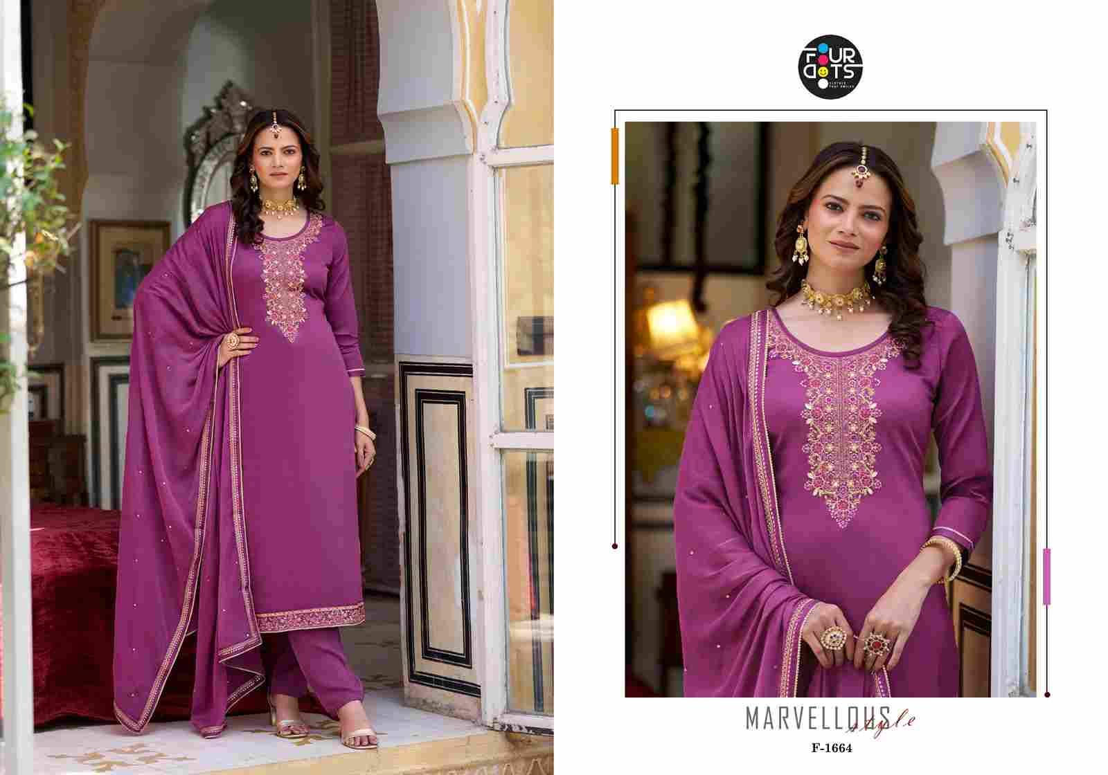 Stella By Four Dots 1661 To 1664 Series Beautiful Stylish Festive Suits Fancy Colorful Casual Wear & Ethnic Wear & Ready To Wear Pure Jam Cotton Dresses At Wholesale Price
