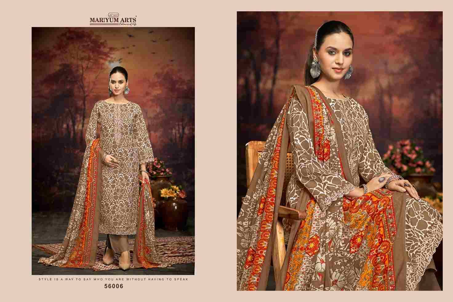 Five Star By Mariyum Arts 56001 To 56006 Series Beautiful Festive Suits Stylish Fancy Colorful Casual Wear & Ethnic Wear Soft Cotton Print Dresses At Wholesale Price