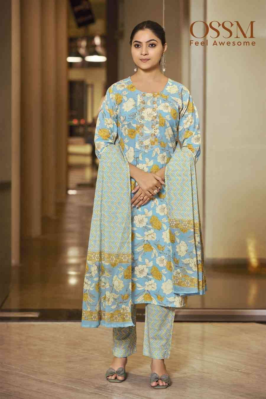 Malhar Vol-4 By Ossm 1001 To 1006 Series Beautiful Stylish Festive Suits Fancy Colorful Casual Wear & Ethnic Wear & Ready To Wear Cotton Print Dresses At Wholesale Price