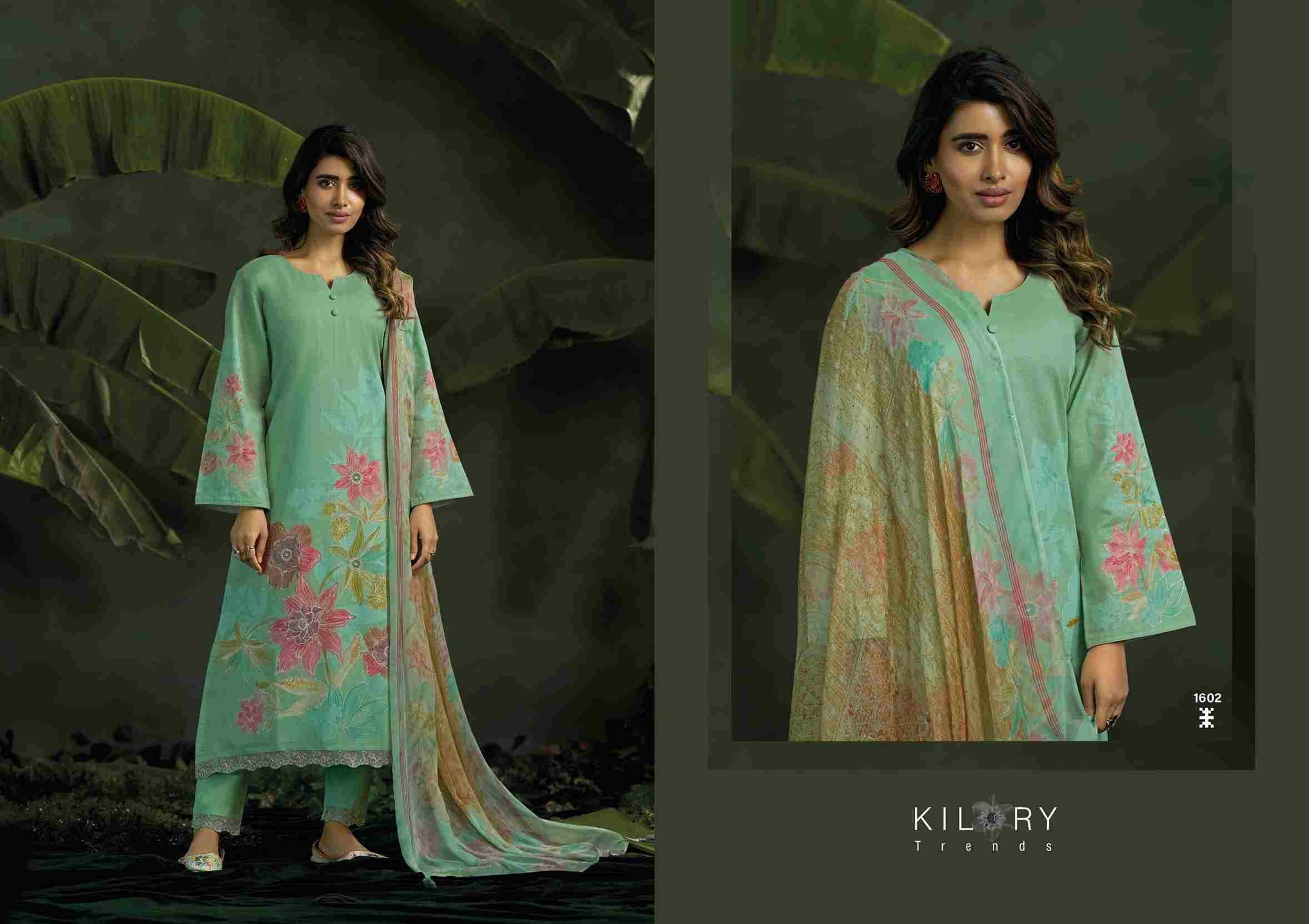 A Royal By Kilory 1601 To 1604 Series Beautiful Festive Suits Colorful Stylish Fancy Casual Wear & Ethnic Wear Pure Cotton Linen Dresses At Wholesale Price