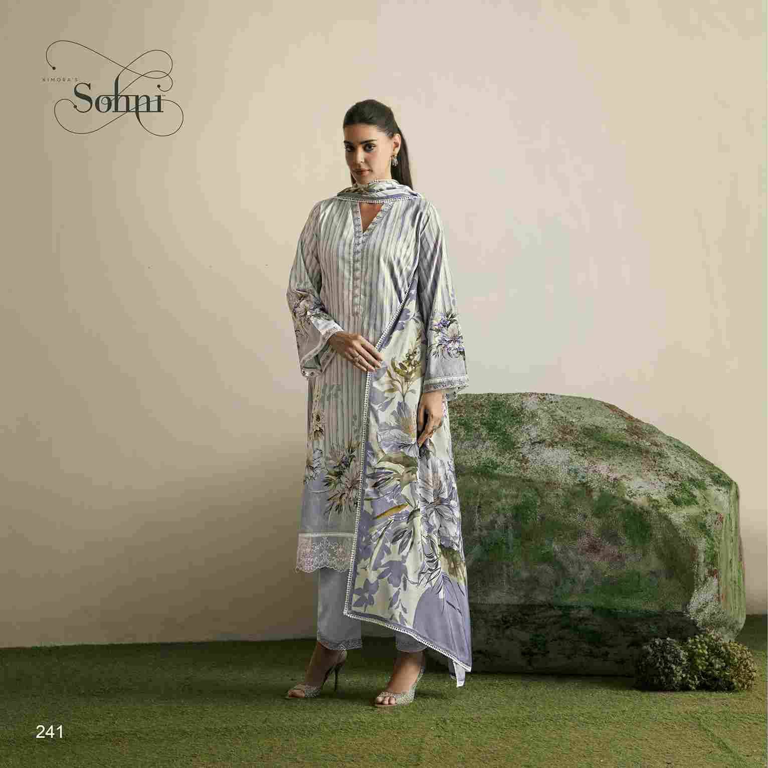 Flora By Sohni 241 To 244 Series Beautiful Suits Colorful Stylish Fancy Casual Wear & Ethnic Wear Pure Lawn Embroidery Dresses At Wholesale Price