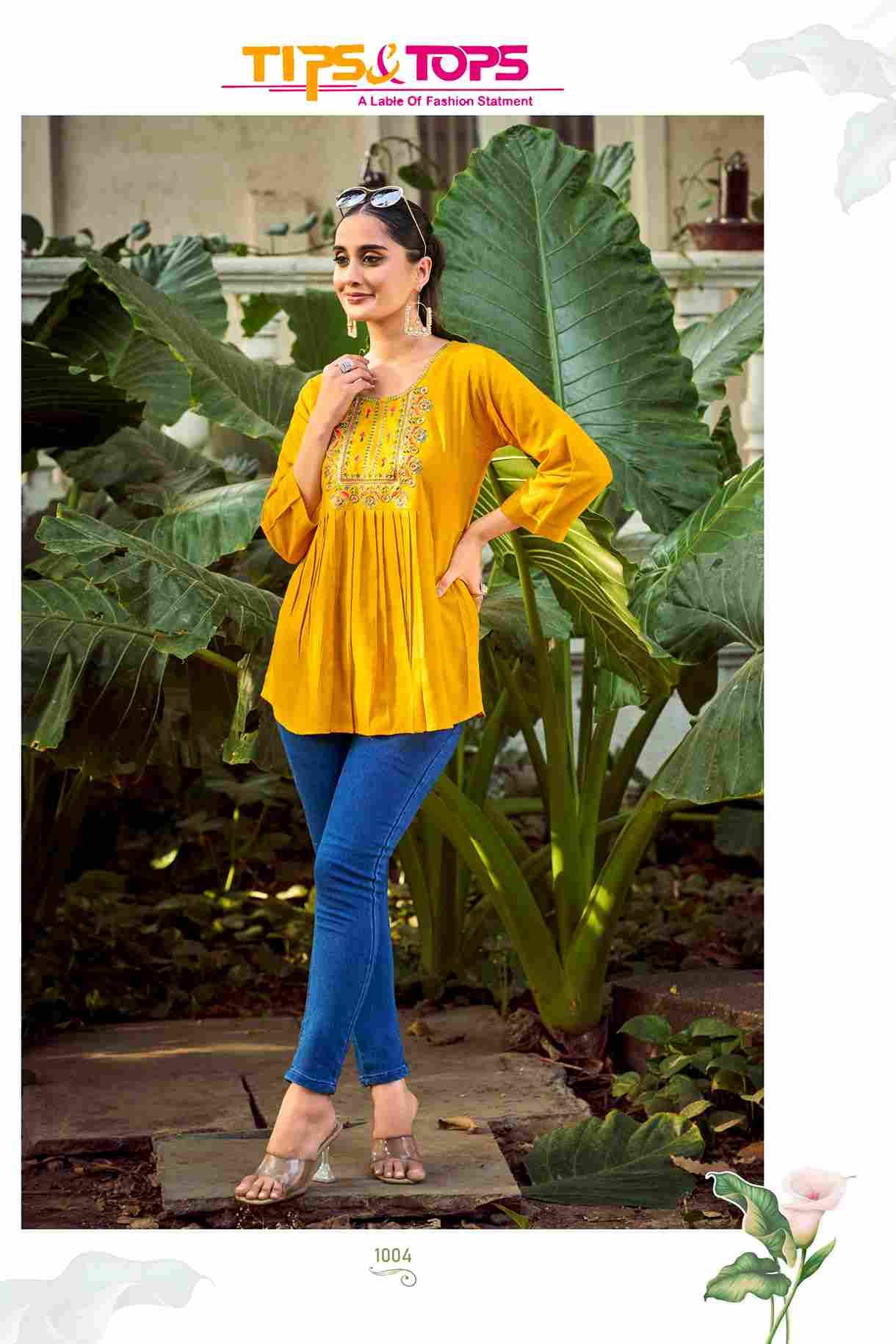 Pulpy Vol-15 By Tips And Tops 1001 To 1009 Series Designer Stylish Fancy Colorful Beautiful Party Wear & Ethnic Wear Collection Rayon Slub Tops At Wholesale Price