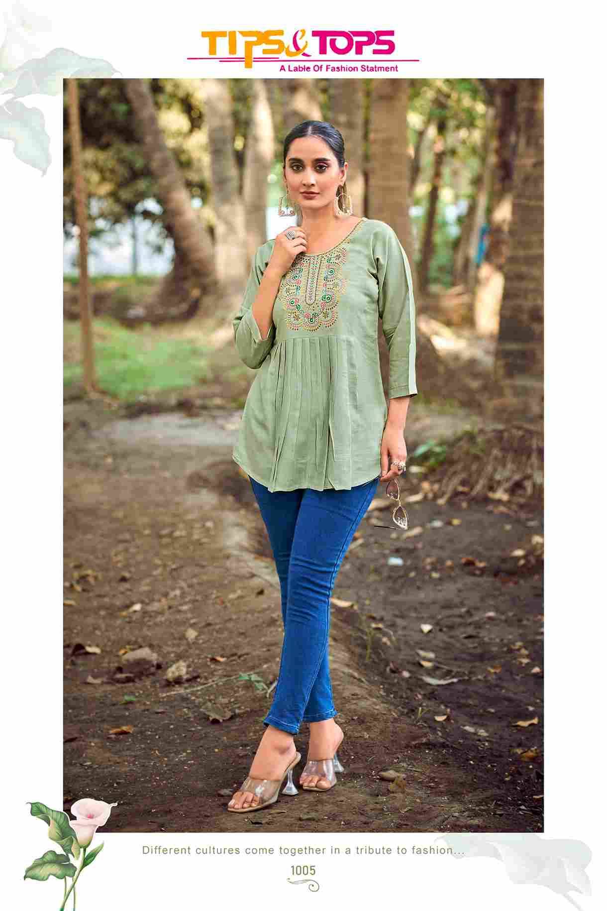 Pulpy Vol-15 By Tips And Tops 1001 To 1009 Series Designer Stylish Fancy Colorful Beautiful Party Wear & Ethnic Wear Collection Rayon Slub Tops At Wholesale Price