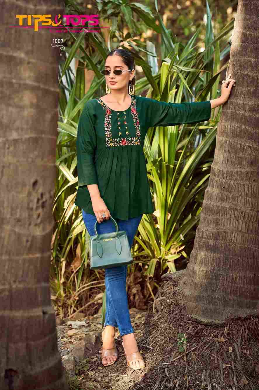 Pulpy Vol-15 By Tips And Tops 1001 To 1009 Series Designer Stylish Fancy Colorful Beautiful Party Wear & Ethnic Wear Collection Rayon Slub Tops At Wholesale Price