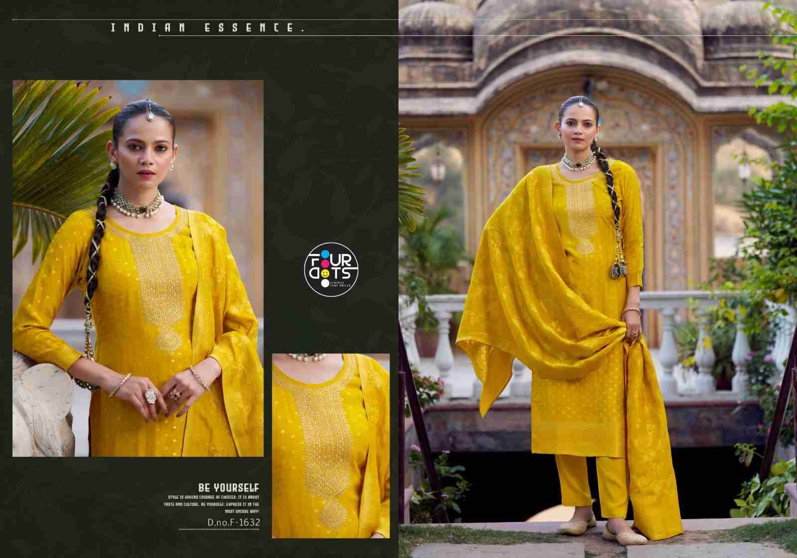 Colbee By Four Dots 1631 To 1634 Series Beautiful Stylish Festive Suits Fancy Colorful Casual Wear & Ethnic Wear & Ready To Wear Muslin Jacquard Dresses At Wholesale Price