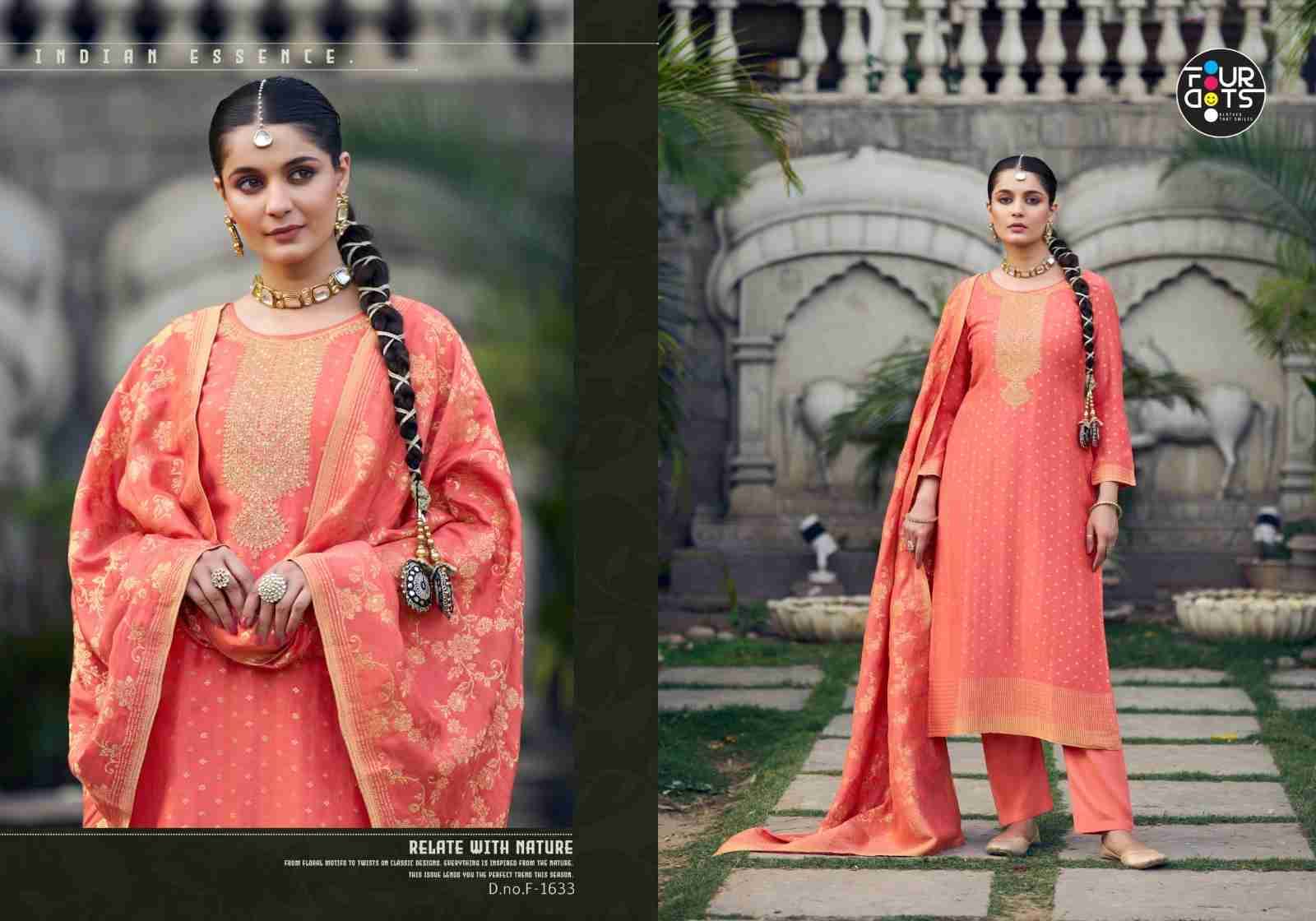 Colbee By Four Dots 1631 To 1634 Series Beautiful Stylish Festive Suits Fancy Colorful Casual Wear & Ethnic Wear & Ready To Wear Muslin Jacquard Dresses At Wholesale Price