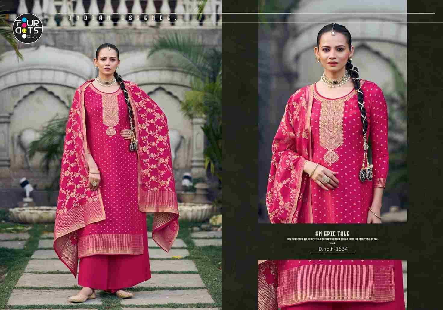 Colbee By Four Dots 1631 To 1634 Series Beautiful Stylish Festive Suits Fancy Colorful Casual Wear & Ethnic Wear & Ready To Wear Muslin Jacquard Dresses At Wholesale Price
