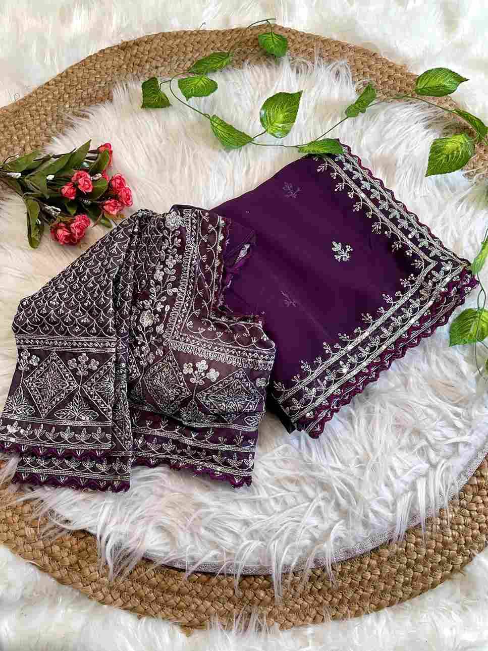 Vd-Amalfi By Fashid Wholesale 01 To 04 Series Indian Traditional Wear Collection Beautiful Stylish Fancy Colorful Party Wear & Occasional Wear Pure Soft Faux Georgette Sarees At Wholesale Price