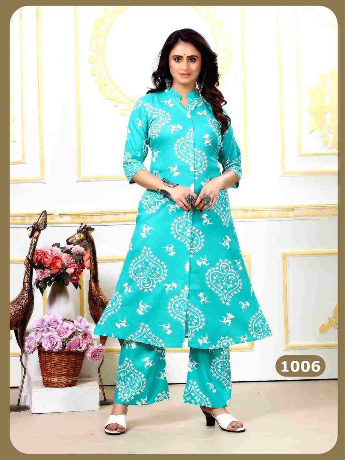 Dulhari Vol-4 By Padmavati Textiles 1001 To 1008 Series Designer Pakistani Suits Collection Beautiful Stylish Fancy Colorful Party Wear & Occasional Wear Rayon Print Kurtis With Bottom At Wholesale Price