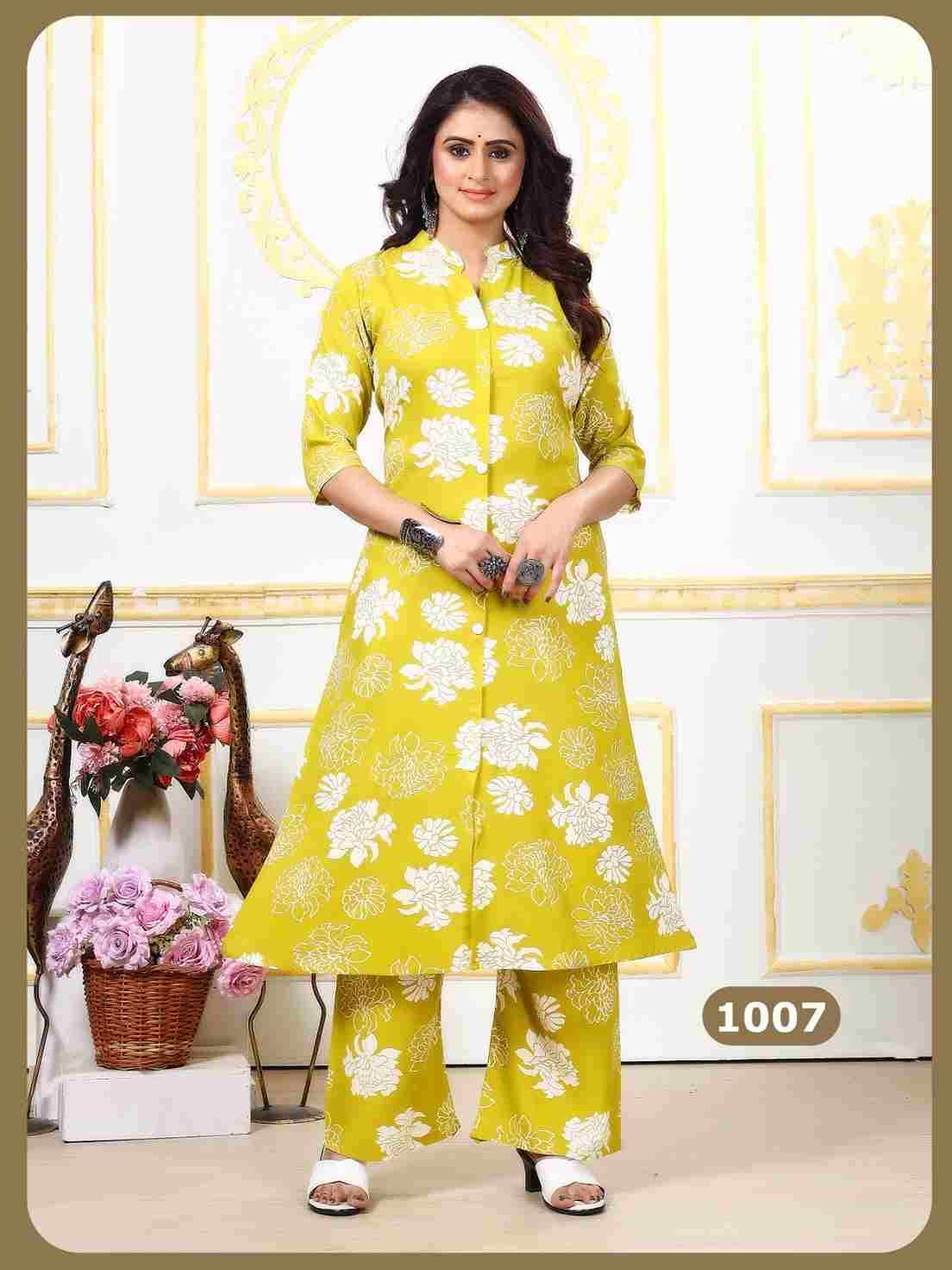Dulhari Vol-4 By Padmavati Textiles 1001 To 1008 Series Designer Pakistani Suits Collection Beautiful Stylish Fancy Colorful Party Wear & Occasional Wear Rayon Print Kurtis With Bottom At Wholesale Price