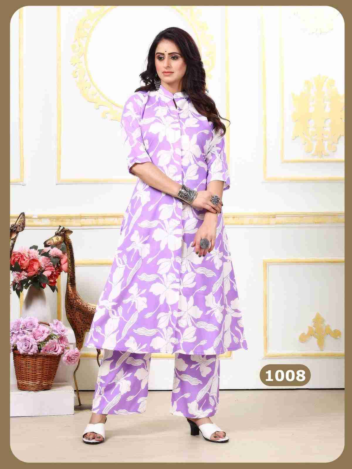 Dulhari Vol-4 By Padmavati Textiles 1001 To 1008 Series Designer Pakistani Suits Collection Beautiful Stylish Fancy Colorful Party Wear & Occasional Wear Rayon Print Kurtis With Bottom At Wholesale Price