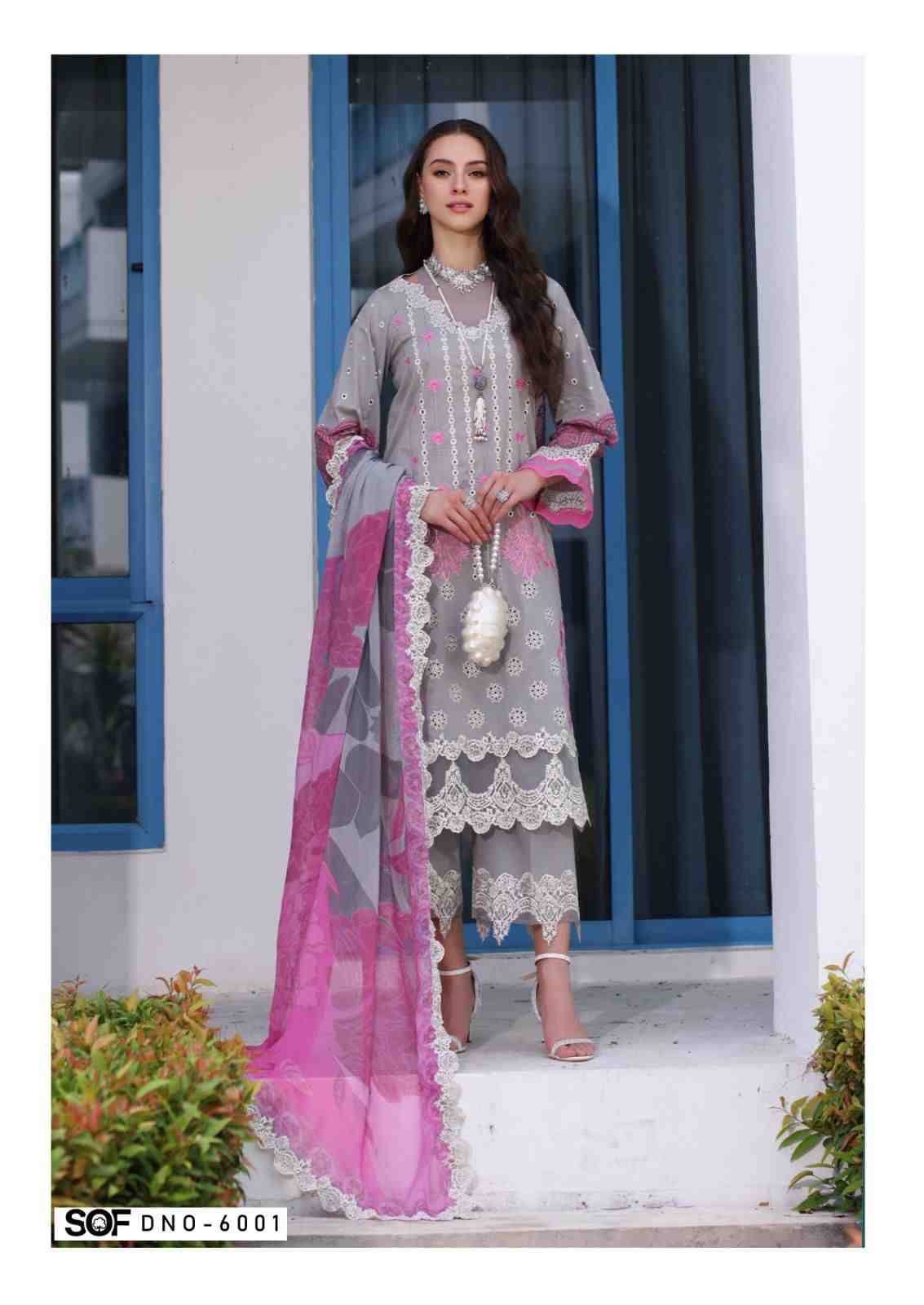 Aliya.B Vol-6 By Shree Om Fab 6001 To 6006 Series Beautiful Festive Suits Stylish Fancy Colorful Casual Wear & Ethnic Wear Pure Lawn Digital Print Dresses At Wholesale Price