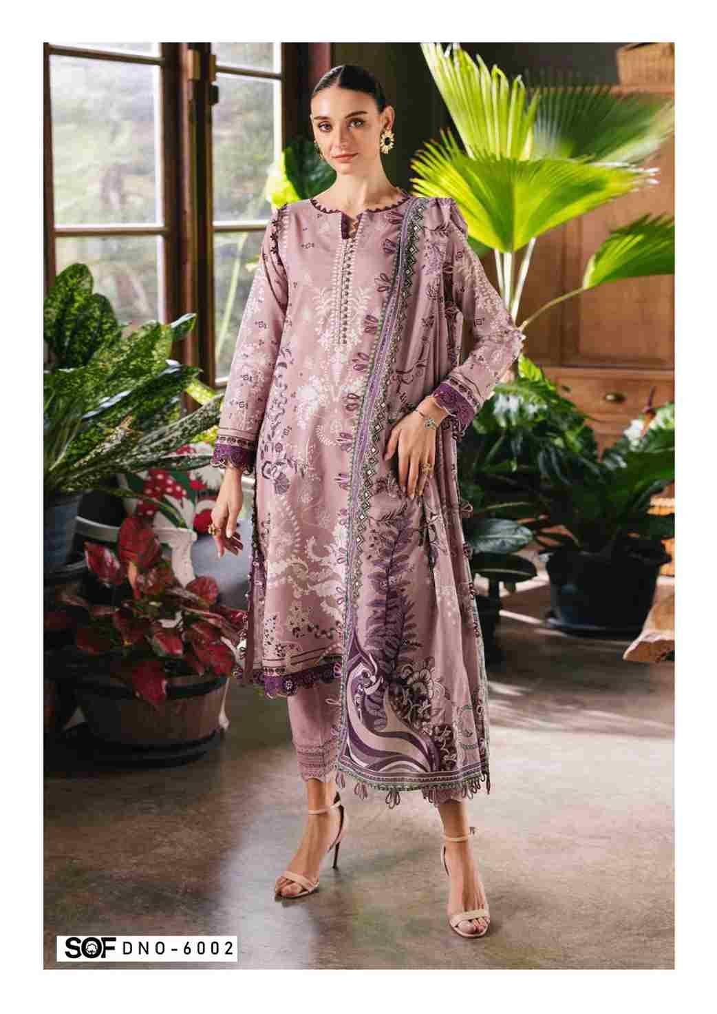 Aliya.B Vol-6 By Shree Om Fab 6001 To 6006 Series Beautiful Festive Suits Stylish Fancy Colorful Casual Wear & Ethnic Wear Pure Lawn Digital Print Dresses At Wholesale Price