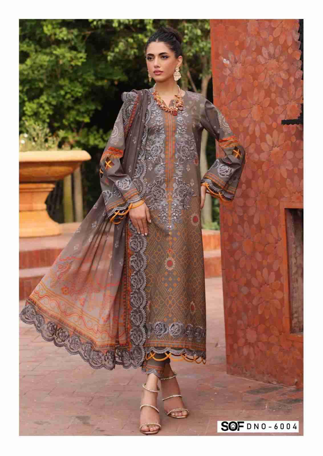 Aliya.B Vol-6 By Shree Om Fab 6001 To 6006 Series Beautiful Festive Suits Stylish Fancy Colorful Casual Wear & Ethnic Wear Pure Lawn Digital Print Dresses At Wholesale Price