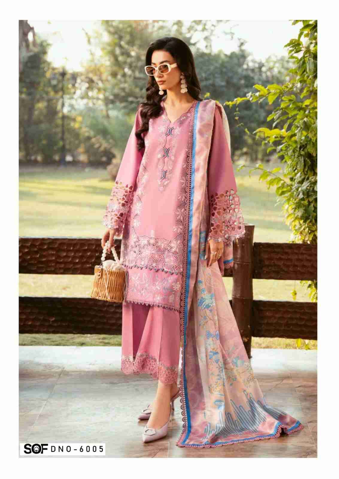 Aliya.B Vol-6 By Shree Om Fab 6001 To 6006 Series Beautiful Festive Suits Stylish Fancy Colorful Casual Wear & Ethnic Wear Pure Lawn Digital Print Dresses At Wholesale Price