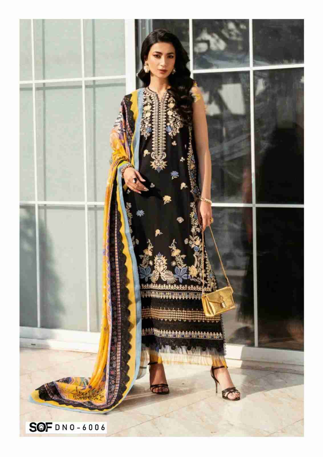 Aliya.B Vol-6 By Shree Om Fab 6001 To 6006 Series Beautiful Festive Suits Stylish Fancy Colorful Casual Wear & Ethnic Wear Pure Lawn Digital Print Dresses At Wholesale Price