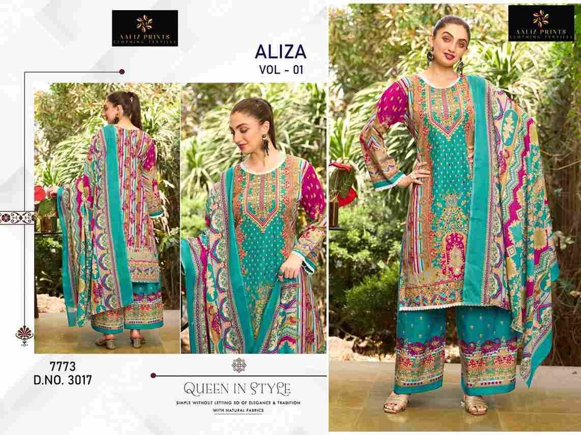 Aliza Vol-1 By Aaliz Prints 3017 To 3020 Series Beautiful Festive Suits Stylish Fancy Colorful Casual Wear & Ethnic Wear Cotton Digital Print Dresses At Wholesale Price