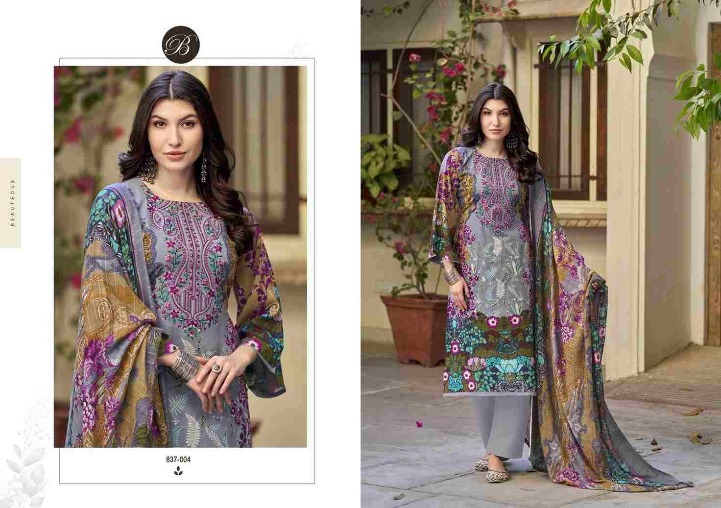 Riwayat Vol-11 By Belliza 837-001 To 837-008 Series Beautiful Festive Suits Stylish Fancy Colorful Casual Wear & Ethnic Wear Pure Viscose Rayon Print Dresses At Wholesale Price