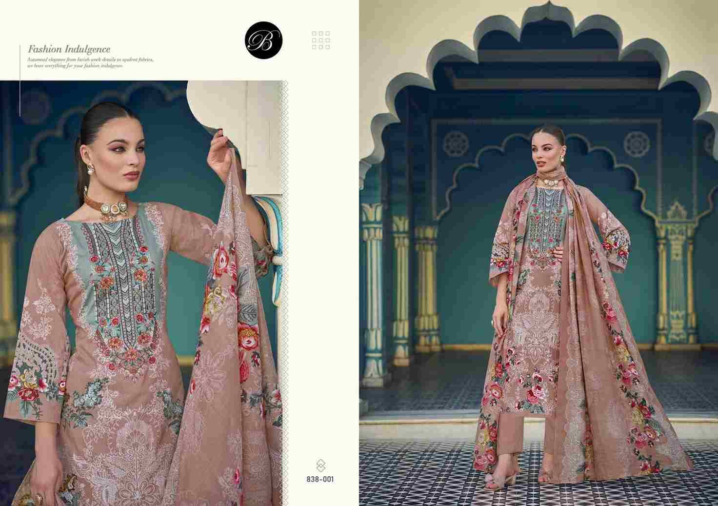 Naira Vol-104 By Belliza 838-001 To 838-008 Series Beautiful Festive Suits Stylish Fancy Colorful Casual Wear & Ethnic Wear Pure Cotton Print Dresses At Wholesale Price