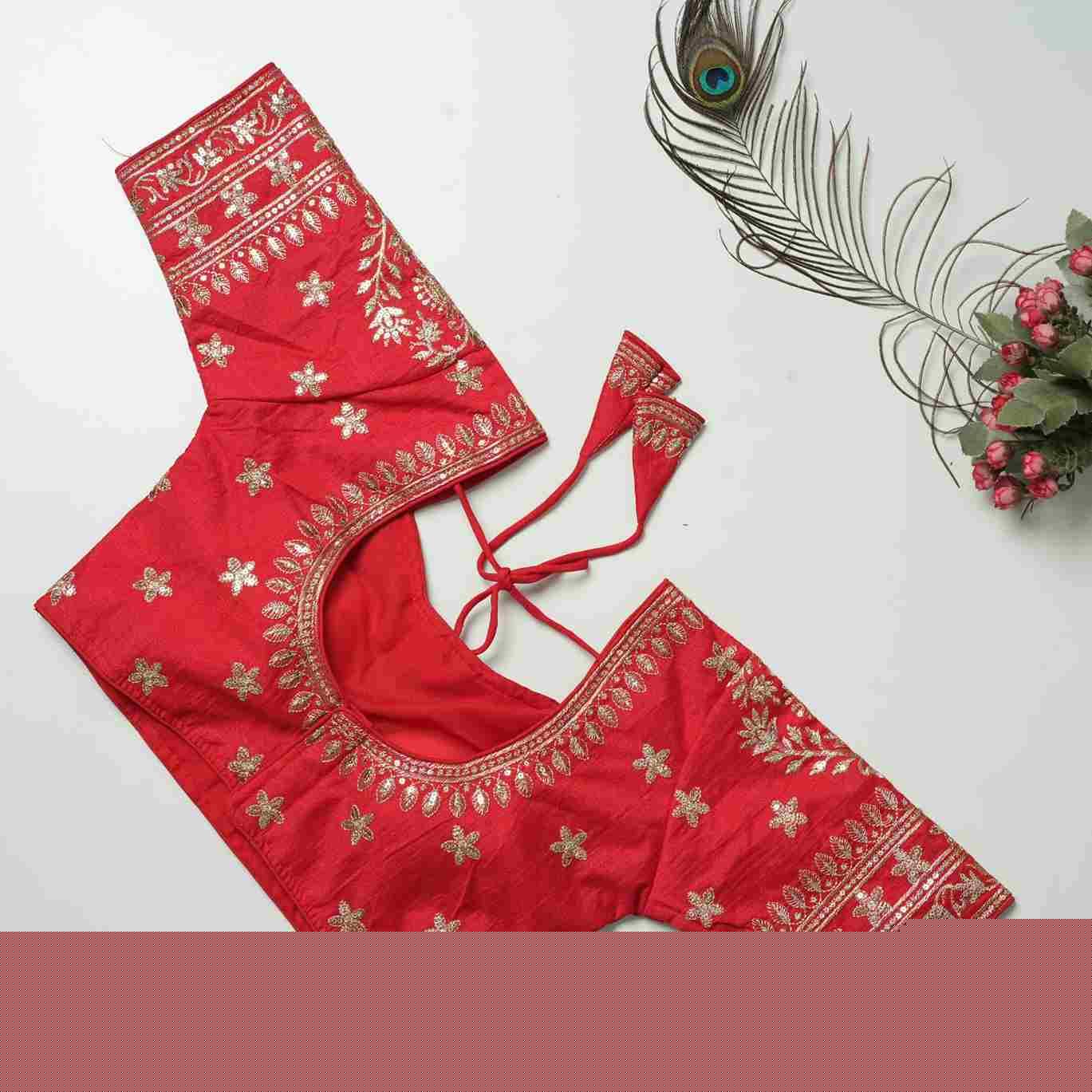 Kb-01 By Fashid Wholesale 01 To 09 Series Designer Beautiful Collection Occasional Wear & Party Wear Vichitra Silk Blouse At Wholesale Price