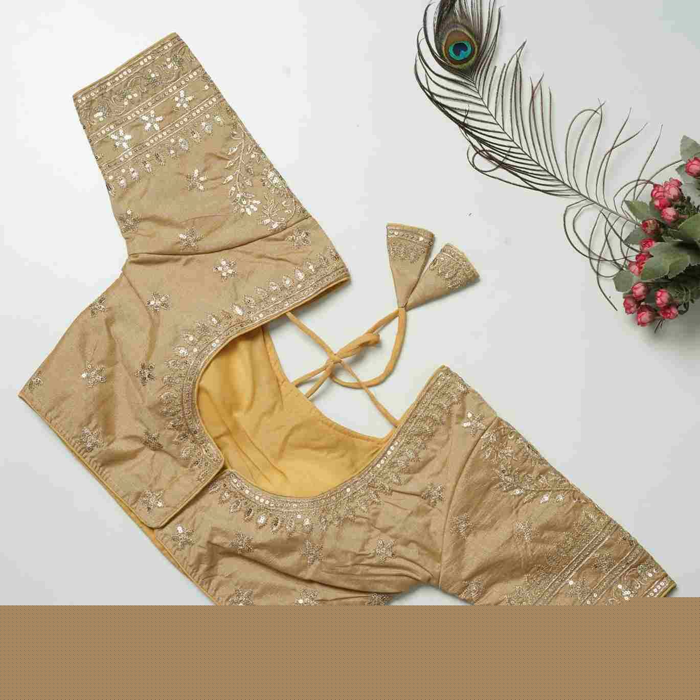 Kb-01 By Fashid Wholesale 01 To 09 Series Designer Beautiful Collection Occasional Wear & Party Wear Vichitra Silk Blouse At Wholesale Price