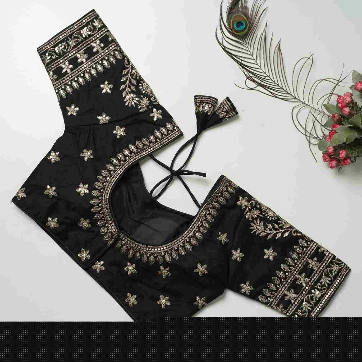 Kb-01 By Fashid Wholesale 01 To 09 Series Designer Beautiful Collection Occasional Wear & Party Wear Vichitra Silk Blouse At Wholesale Price